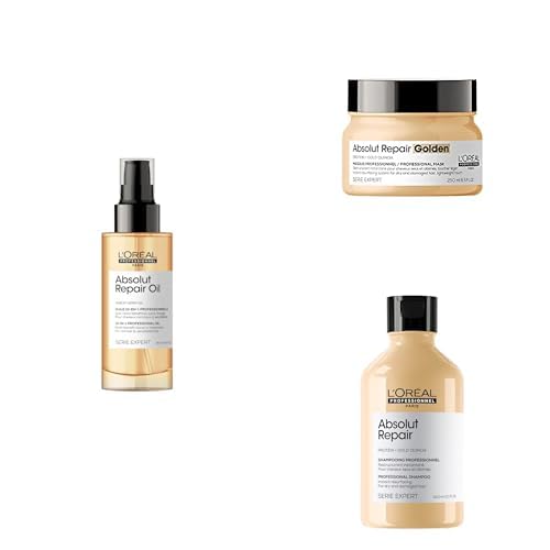 L'Oréal Professionnel Absolut Repair Zestaw 3 produktów: Olejek+Maska+Szampon (90ml+250ml+300ml)