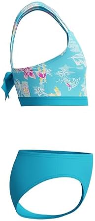 Speedo Girl's Two-Piece Thin Strap Tankini Swimsuit Set for Beach & Pool Play