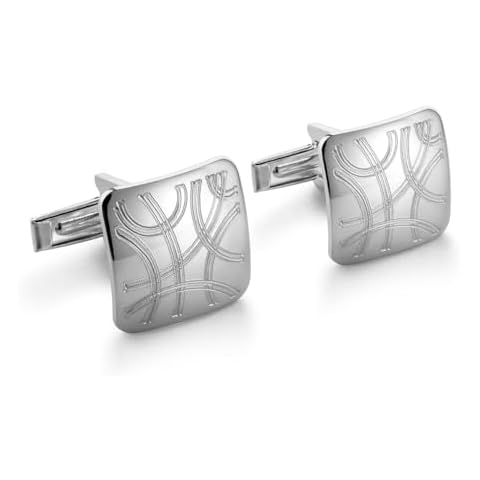 Boutons de Manchette Sterll Chevron Cover