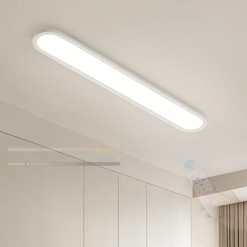 Plafonnier LED moderne 60cm blanc avec éclairage variable 3000K-6500K pour cuisine