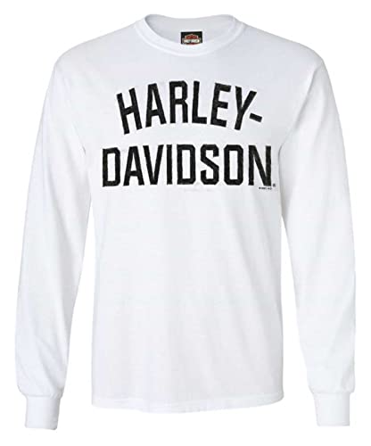 Harley-Davidson Men's Shirt, Heritage H-D Script Long Sleeve, Black 30296633