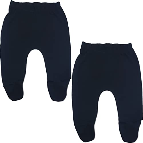 Image of 123 Bear Baby Soft Cotton Spandex Pants with Feet