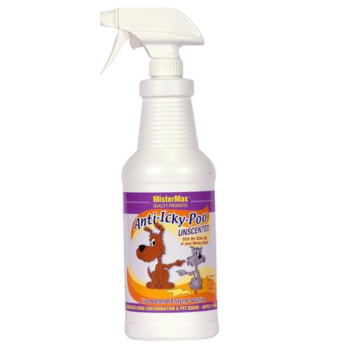 Mister Max Unscented Anti Icky Poo Odor Remover, Quart Size