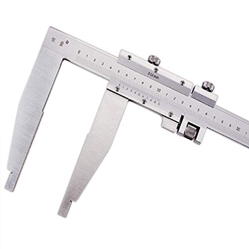 Calibrador digital de 300 mm con mandíbula larga de 125 mm y caja para profundidad 4