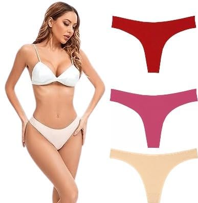 textree Women’s Cotton Blend V-Back Design G-String Thong Panties Comfortable – Lightweight, Daily Use (3-Pack)-picture-18