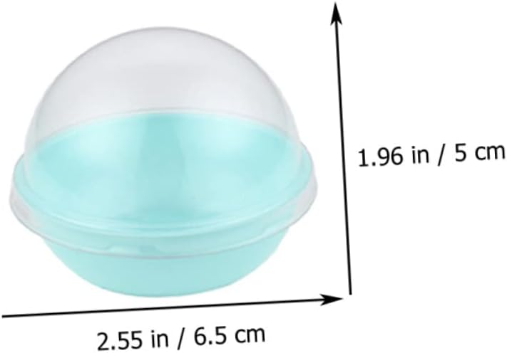 KICHOUSE 50pcs Dessert Wrapping Box Small Dome Moon Cake Egg Yolk Cake Packaging Multipurpose Baking Boxes