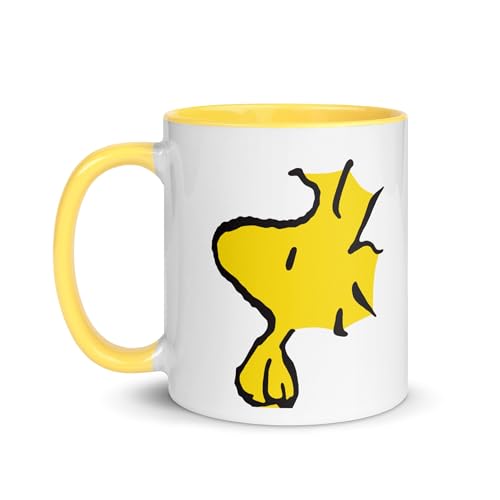 Taza de cerámica dos tonos Peanuts 11 oz Woodstock miniatura 1