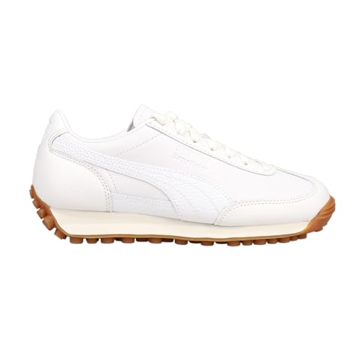 PUMA Womens Easy Rider Leather Lace Up Sneakers Shoes Casual - White - Size 11 M