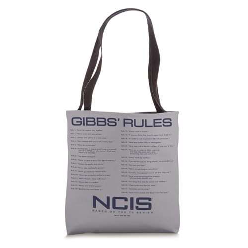Bolso tipo tote con reglas de Gibbs de NCIS miniatura 1
