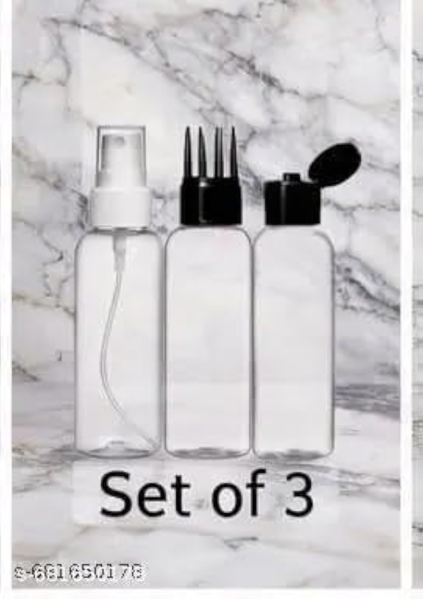 3-in-1 Multipurpose Plastic Travel Bottle Set 100ml