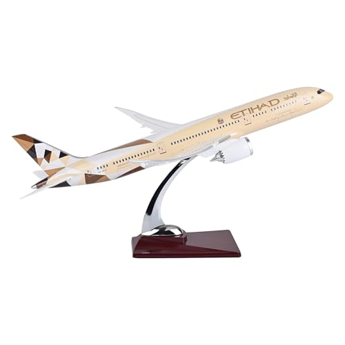 Image of Toys Uncle Diecast Aeroplane Scale Model, (46 cm B787 ETIHAD), Multicolor