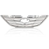G-PLUS Front Grille Assembly，Compatible with Hyundai Sonata 2011 2012 2013 Chrome ABS Plastic Grill HY1200154, 863503S100