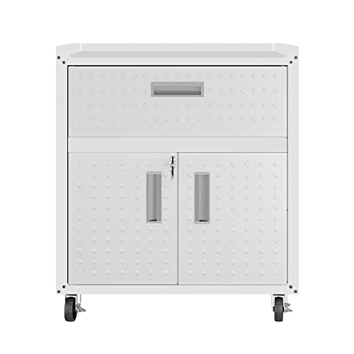 Image of Manhattan Comfort Fortress Storage Units, White
