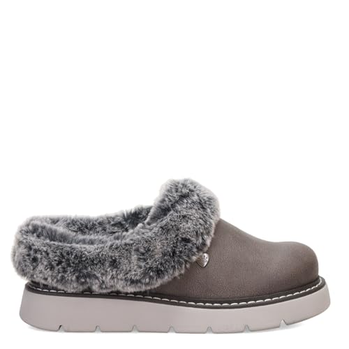 Skechers Skechers Women's Keepsakes Lite-Cozy Blend Slipper, Charcoal, 5.5