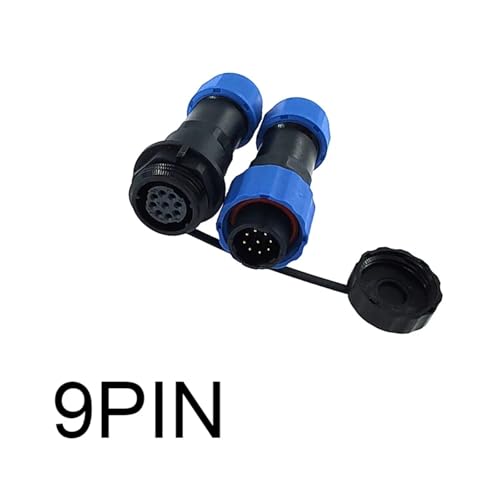 Conector SP16 docking de 9 pines con cable de alimentación macho impermeable 2