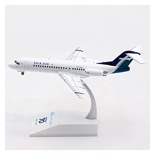 Modelo Fokker 70 X9V-ALL SilkAir a escala 1:200 en metal para coleccionistas