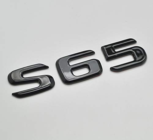 FNWB Negro Brillante S65 Insignia de Arranque Trasero Emblema Número de Letra Cover