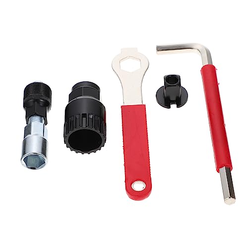 VICASKY 1Set Bike Crank Arm Remover Tool Kit Durable Crankset Removal Tool with Bottom Bracket Wrench Compatible with Road and Mountain Bikes Construction Essential