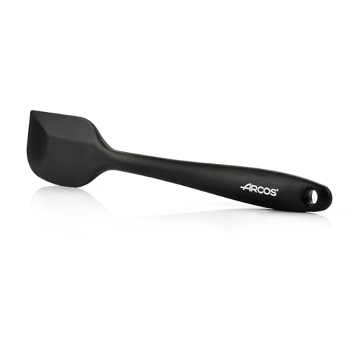 Miniatura 5 de Arcos Espátula De Silicona Plana, Rectangular Y Flexible De 280 Mm Para Girar, Mezclar Y Despegar Alimentos En Cocina. Lengua De Silicona Profesional. Color Negro