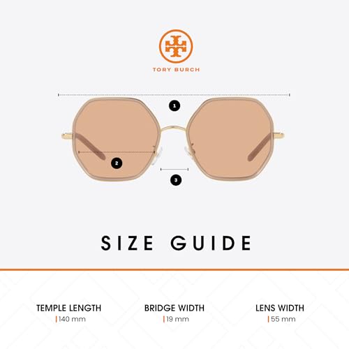 Tory Burch TY6092 Hexagonal Sunglasses for Women +BUNDLE with ACCESSORY EYEWEAR KIT4