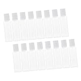 FRCOLOR 30 piezas Botellas de Viaje Mini Botes Pequeños de PP Portátiles y Multiusos con Tapa para Solución de Lentes de Contacto y Cuidado Ocular