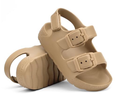 Image of ChayChax Toddler Boys Girls Double Buckle Sandals Children's Adjustable Back Strap Water Sandal