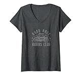 Road Race Motorcycle Riders Club V-Neck T-Shirt