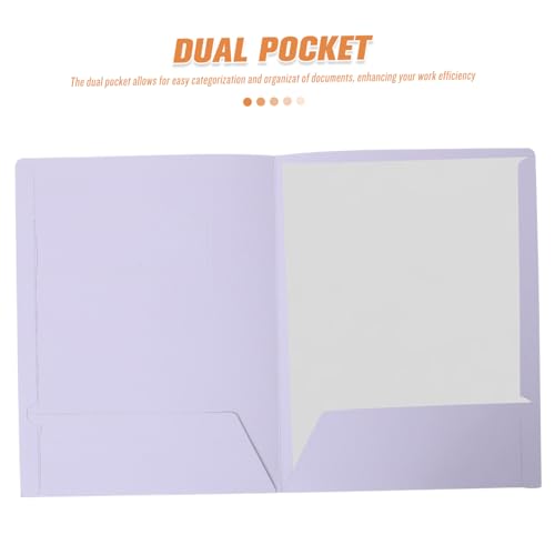 Chemises cartonnées avec poches Uonlytech pour dossiers de bureau