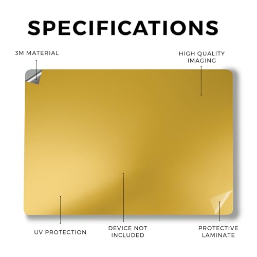 Image of Laptop Skin Compatible with Surface Laptop 7 15 inch (2024) - Solid Marigold - Premium 3M Vinyl Protective Wrap Decal Cover - Easy to Apply | Crafted in The USA by MightySkins