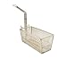 Fmp 227-1054 Fry Basket, Twin, 13-1/4" X 6-1/4" X 6" H, Rectangular, Rear Hook, Nickel-227-1054