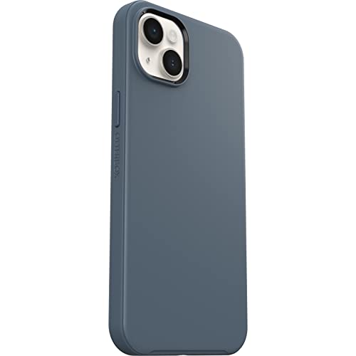 OtterBox Symmetry+ Case for iPhone 14 Plus with MagSafe, Shockproof, Drop Proof, Protective Thin Case, 3X Tested to Military Standard, Antimicrobial Protection, Blue