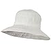 Ribbon 3 1/2 Inch Brim Bendable Wire in Brim Hat - White