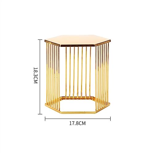 Présentoir à gâteaux hexagonal moyen en fer pour table à dessert - 3
