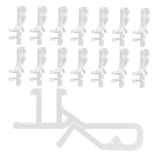 IWOWHERO 20pezzi Clip per Mantovane Fissaggio per Balze Ricambio per Tende Verticali Materiale Pom Uso in Uffici Hotel Ristoranti Installazione Rapida