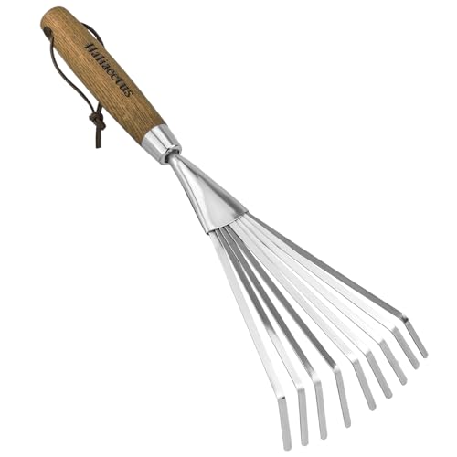 Rastrillo de Mano para Jardín Haliaeetus 14.6'' Acero Inoxidable