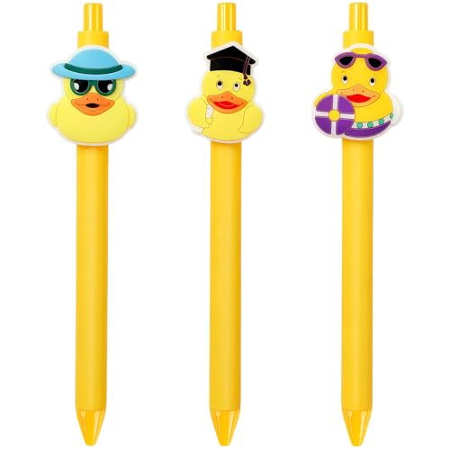 Stylo canard mignon PLwelth : lot de 3 stylos à bille pour collègue et enseignant