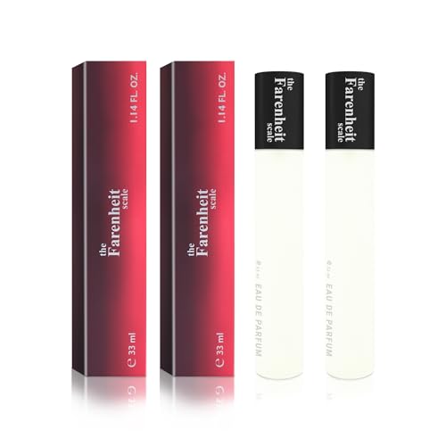 NAINA Herrenparfums Set The Farenheit Scale 2x 33ml Parfums für Männer Parfümfläschchen Spray Eau de Parfum Inspiriertes Herren Parfüm - Einzigartige Düfte - Herrendüfte Satz mit zwei 33ml