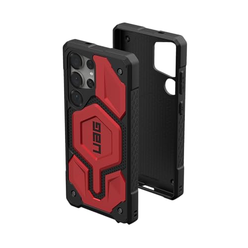 Image of Urban Armor Gear UAG Designed for Galaxy S26 Ultra 5G Case, Monarch Pro - Compatible with Magnetic Charging Premium Rugged Military Drop Tested Protective Cover - Crimson