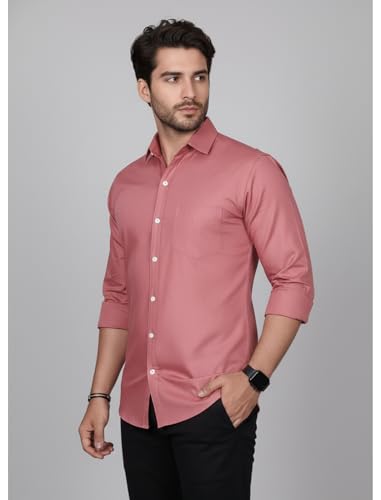 Image of Diverse Men's Solid Formal Shirt | Premium Poly Cotton Full Sleeve Regular Fit Shirt for Men | Stylish Office, Business & Casual
