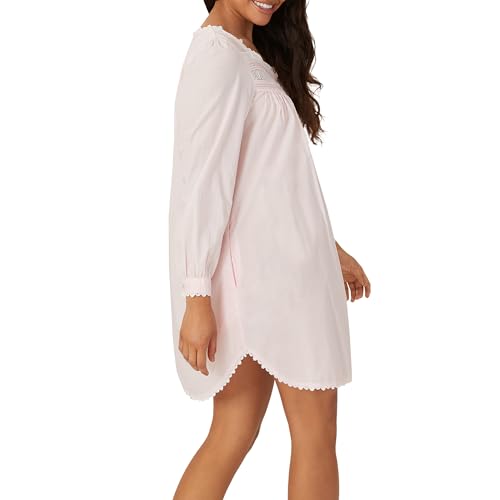 Image of Eileen West Queen Anne's Lace Womens Sleepwear & Loungewear - Heirloom Dream Collection - 100% Cotton Long Sleeve Short Robe