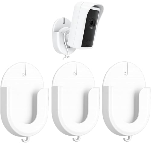 3Pcs Ring Camera Mount Mounting Solution for Ring Cameras Secure Installation for Indoor and Outdoor Use White Camera Mounts Set