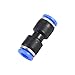 ERYUE Pneumatic Push In Fittings Air Valve Water Hose Pipe Connector Joiner High Pressure Resistance No Air Leakage for Industrial Automatic 5 Pcs