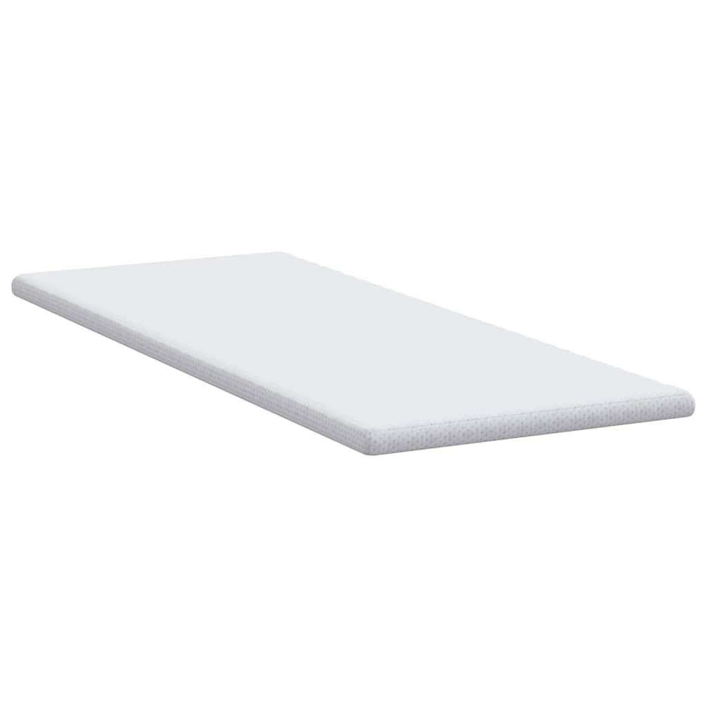 Nakładka na materac, biała, 80 x 200 cm, tkanina żakardowa, rdzeń z pianki PU, materac wierzchni jako ochraniacz na materac, do sypialni, pokoju gościnnego, większy komfort