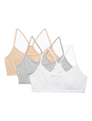Calvin Klein Girls' 3 Pack Crop Bra