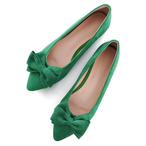 Image of TN TANGNEST Women Fashion Bowknot Flats Comfort Pointed Toe Dress Shoes