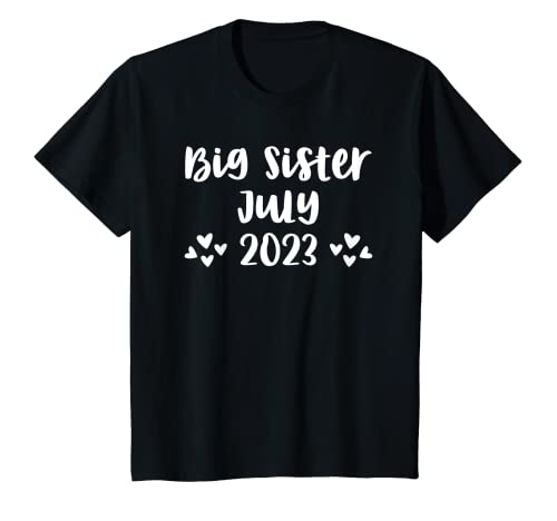 Niños big sister julio 2023 im going to be a big sister camiseta