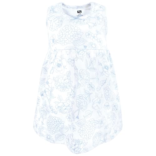 Image of Hudson Baby Girls' Cotton Dress and Cardigan Set