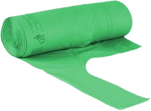 Virsus Sacs biodégradables 42 x 42 cm de 10 litres, Poche Plastique pour sacs poubelle avec poignée facile à nettoyer, compostables et biodégradables (60)