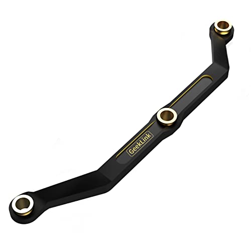 Image of Black Brass Steering Link Upgrade Parts for TRX4M 1 /18 RC Crawler Car