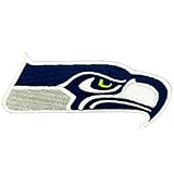 Rugby Fans Seattle Logo Patch Embroidery (Grey) American Football Fan Favorite Team Iron On Sew On Embroidered Patch